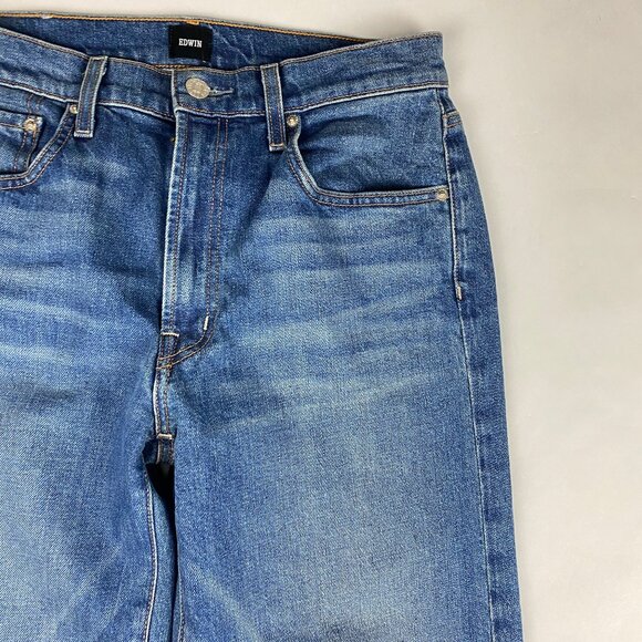 Edwin Marli Wide Leg Jeans Women's Size 27 - Blue Denim - Picture 3 of 14
